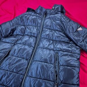 Guess Black Quilted Coat